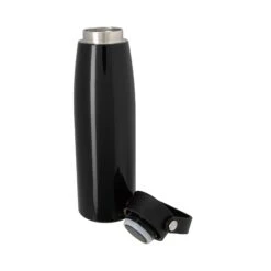 Rene Vacuum Bottle With Hanger - 19 Oz. (Q103222) -Qualityimprint Shop Q103222 black steel bottles with logo 3