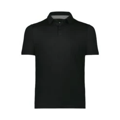 Holloway Eco Revive™ Ventura Soft Knit Polo (Q106222) -Qualityimprint Shop Q106222 black polo shirts with logo 4