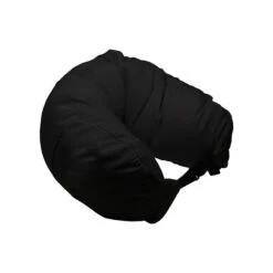3-in-1 Travel Pillow (Q107511) -Qualityimprint Shop Q107511 black pillows with logo 3