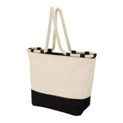 Barcelona Canvas & Jute Tote (Q111722) -Qualityimprint Shop Q111722 blank jute bags with logo 2