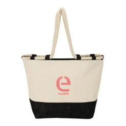 Barcelona Canvas & Jute Tote (Q111722)