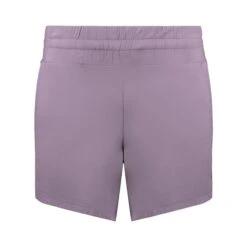 Holloway Eco Revive™ Women's Ventura Soft Knit Shorts (Q116222) -Qualityimprint Shop Q116222 lavender shorts with logo 7