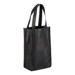 Orchard Breeze 2-Bottle Wine Bags (Q116711) -Qualityimprint Shop Q116711 black blank totebags withlogo 3
