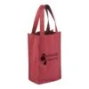 Orchard Breeze 2-Bottle Wine Bags (Q116711) -Qualityimprint Shop Q116711 burgundy totebags withlogo beautyshot 1
