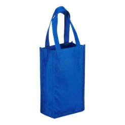 Orchard Breeze 2-Bottle Wine Bags (Q116711) -Qualityimprint Shop Q116711 royalblue blank totebags withlogo 4