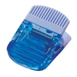 Square Power Clip (Q117476) -Qualityimprint Shop Q117476 lt Trans blue clips with logo 5