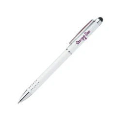 Chrome Accent Metal Twist Stylus Pens (Q130311)