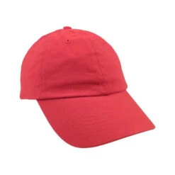 Unconstructed Deluxe Washed Brushed Cotton Twill Caps (Q131411) -Qualityimprint Shop Q131411 red caps with logo 7
