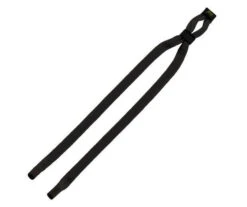 1/2" Double-Thick Cotton Trade Show Lanyard With Plastic Option Y Converter (Q13304) 27 1/2" Double-Thick Cotton Trade Show Lanyard With Plastic Option Y Converter (Q13304) -Qualityimprint Shop Q13304 7 black