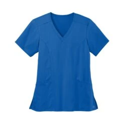 Wink® Women's Premiere Flex™ V-Neck Top (Q138222) -Qualityimprint Shop Q13822 royal scrubs and lab coats with logo 6