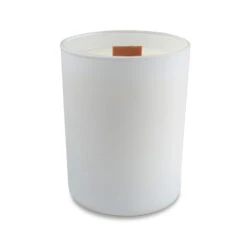 14 Oz. White Matte Candle With LUX Box (Q141211) -Qualityimprint Shop Q141211 white candles with logo