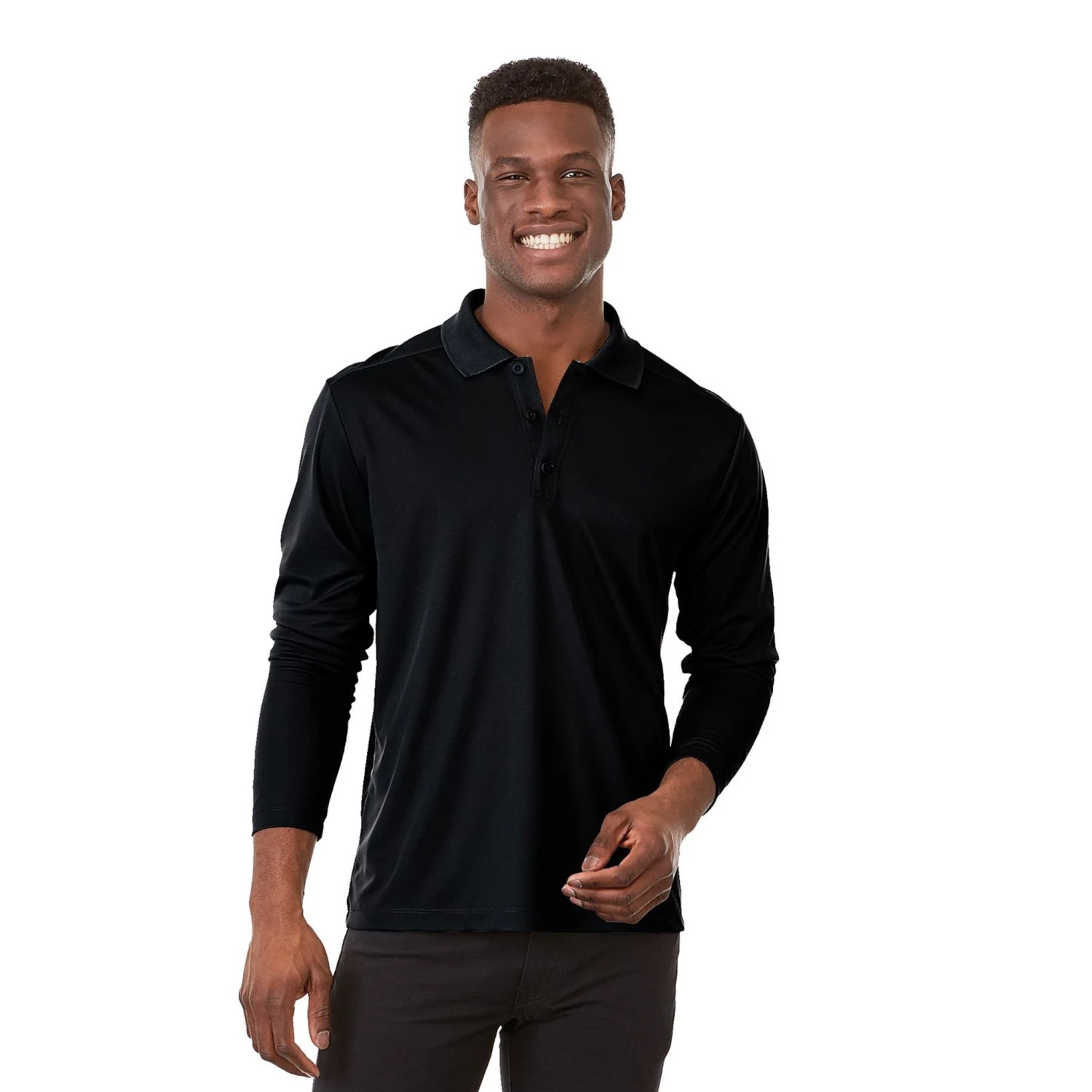 Elevate Men's MORI Long Sleeve Polo (Q143322) 3 Elevate Men's MORI Long Sleeve Polo (Q143322) - Image 3