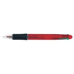 Multi-Function Orbitor Four Ink Colors Pen (Q146311) -Qualityimprint Shop Q146311 red pens with logo 4