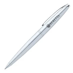 Cross® ATX Pure Chrome Ballpoint Pen - Pad Print (Q147022)