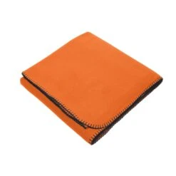 Polyester Fleece Stadium Blanket (Q149311) -Qualityimprint Shop Q149311 orange blankets with logo 5