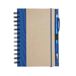 Recycled Color Spine Notebook (Q152235) 8 Recycled Color Spine Notebook (Q152235) -Qualityimprint Shop Q152235 blue notebooks with logo 3