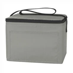 Budget Cooler Bag (6 Pack) (Q15543) -Qualityimprint Shop Q15543 gray coolerbags with logo 4
