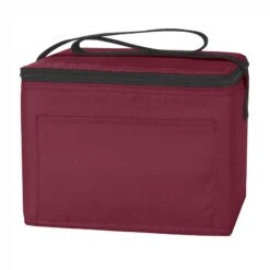 Budget Cooler Bag (6 Pack) (Q15543) -Qualityimprint Shop Q15543 maroon coolerbags with logo 7