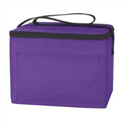 Budget Cooler Bag (6 Pack) (Q15543) -Qualityimprint Shop Q15543 purple coolerbags with logo 10