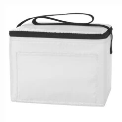Budget Cooler Bag (6 Pack) (Q15543) -Qualityimprint Shop Q15543 whit coolerbags with logo 13e