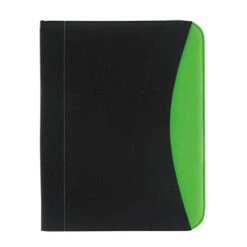 Non-Woven Polypropylene Curve Padfolios (Q158311) -Qualityimprint Shop Q158311 green padfolios with logo 3