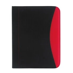 Non-Woven Polypropylene Curve Padfolios (Q158311) -Qualityimprint Shop Q158311 red padfolios with logo 4
