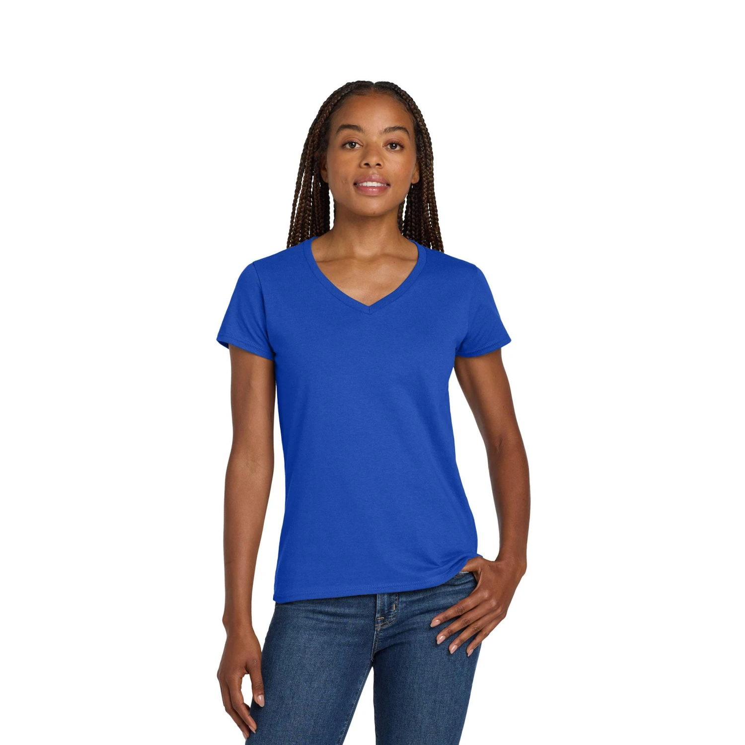 Gildan® Ladies Heavy Cotton™ 100% Cotton V-Neck T-Shirt (Q167922) 11 Gildan® Ladies Heavy Cotton™ 100% Cotton V-Neck T-Shirt (Q167922) - Image 11