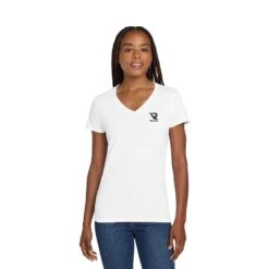 Gildan® Ladies Heavy Cotton™ 100% Cotton V-Neck T-Shirt (Q167922)