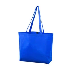 Beach Tote Bags With Hook & Loop Fastener Closure (Q185711) -Qualityimprint Shop Q185711 royal totebags with logo 8