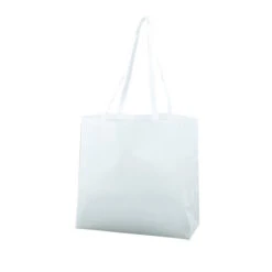 Beach Tote Bags With Hook & Loop Fastener Closure (Q185711) -Qualityimprint Shop Q185711 white totebags with logo 9