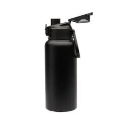 32 Oz. Perka® Rex Stainless Steel Water Bottle (Q187322) -Qualityimprint Shop Q187322 black steel bottles with logo 3