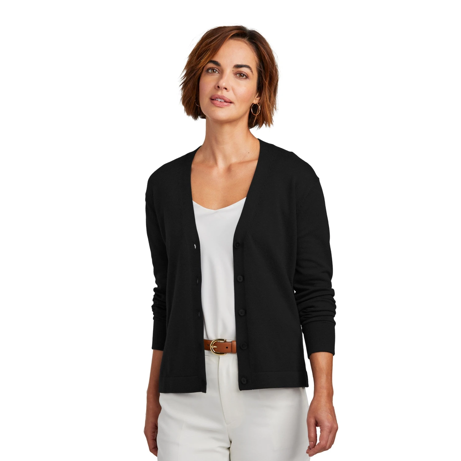 Brooks Brothers® Women's Cotton Stretch Cardigan Sweater (Q188722) 2 Brooks Brothers® Women's Cotton Stretch Cardigan Sweater (Q188722) - Image 2