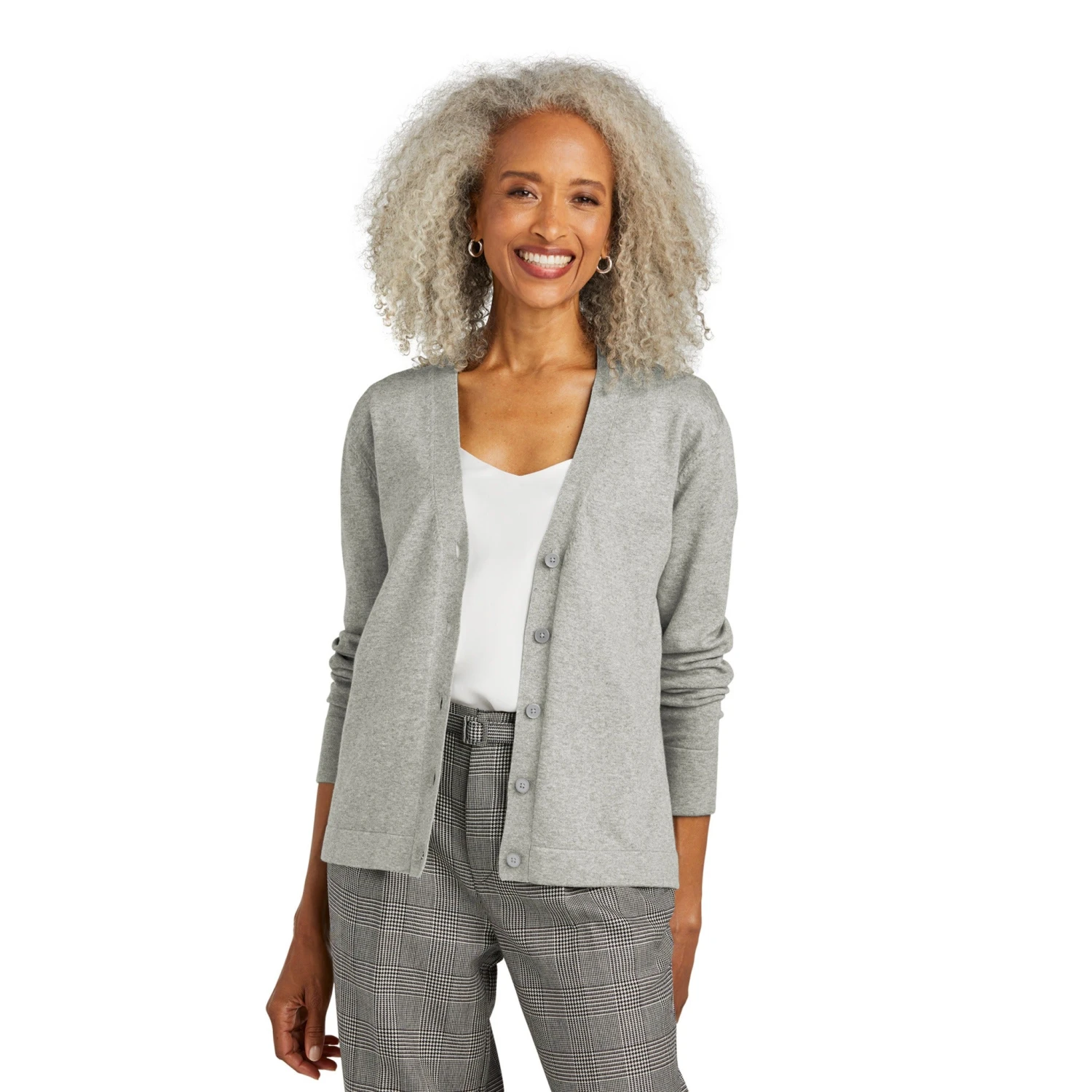 Brooks Brothers® Women's Cotton Stretch Cardigan Sweater (Q188722) 3 Brooks Brothers® Women's Cotton Stretch Cardigan Sweater (Q188722) - Image 3