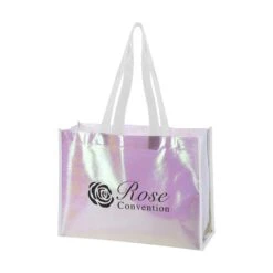 Mini Pearl Laminated Non-Woven Tote Bags (Q191911)
