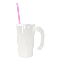 20 Oz. Stackable Beer Stein-Straw-Lid Set (Q192822) 12 20 Oz. Stackable Beer Stein-Straw-Lid Set (Q192822) -Qualityimprint Shop Q192822 blank beer mugs with logo 2