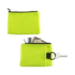 AeroLOFT™ Stash Key Wallet (Q195722) 10 AeroLOFT™ Stash Key Wallet (Q195722) -Qualityimprint Shop Q195722 neon yellow coin pouches with logo 3