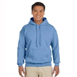 Gildan Heavy Blend™ 8 Oz. 50/50 Hood (Q200676) -Qualityimprint Shop Q200676 carolina blue sweatshirts with logo 4
