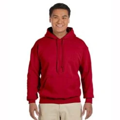 Gildan Heavy Blend™ 8 Oz. 50/50 Hood (Q200676) -Qualityimprint Shop Q200676 cherry red sweatshirts with logo 6