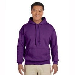 Gildan Heavy Blend™ 8 Oz. 50/50 Hood (Q200676) -Qualityimprint Shop Q200676 purple sweatshirts with logo 9