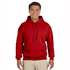 Gildan Heavy Blend™ 8 Oz. 50/50 Hood (Q200676) -Qualityimprint Shop Q200676 red sweatshirts with logo 10