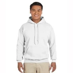 Gildan Heavy Blend™ 8 Oz. 50/50 Hood (Q200676) -Qualityimprint Shop Q200676 white sweatshirts with logo 12
