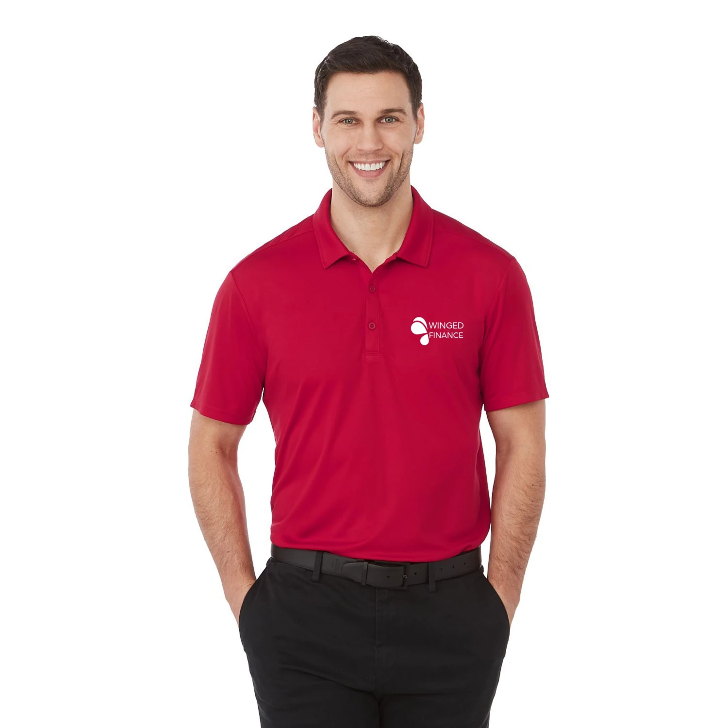 EVANS Eco Short Sleeve Polo - Mens (Q200722) 1 EVANS Eco Short Sleeve Polo - Mens (Q200722)