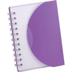 The Post Spiral Notebook (Q201455) -Qualityimprint Shop Q201455 transpurple notebooks with logo 6