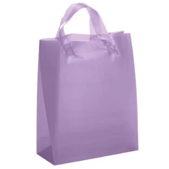 Hercules Frosted Bag (Q204776) -Qualityimprint Shop Q204776 lavander shopping bags with logo 4