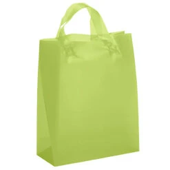 Hercules Frosted Bag (Q204776) -Qualityimprint Shop Q204776 lime shopping bags with logo 5