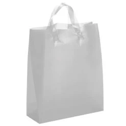 Hercules Frosted Bag (Q204776) -Qualityimprint Shop Q204776 silver shopping bags with logo 6
