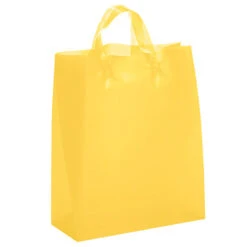 Hercules Frosted Bag (Q204776) -Qualityimprint Shop Q204776 yellow shopping bags with logo 7