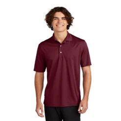 Sport-Tek® Dri-Mesh® Polo Shirts (Q205311) -Qualityimprint Shop Q205311 Maroon Polo Shirts with logo 1