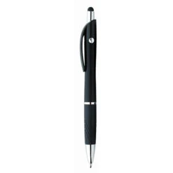 Souvenir® Metallic Emblem Stylus Pen (Q206311) -Qualityimprint Shop Q206311 black pens with logo 2