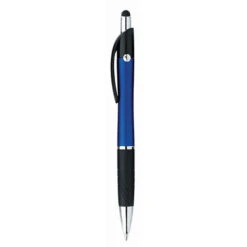 Souvenir® Metallic Emblem Stylus Pen (Q206311) -Qualityimprint Shop Q206311 blue pens with logo 3